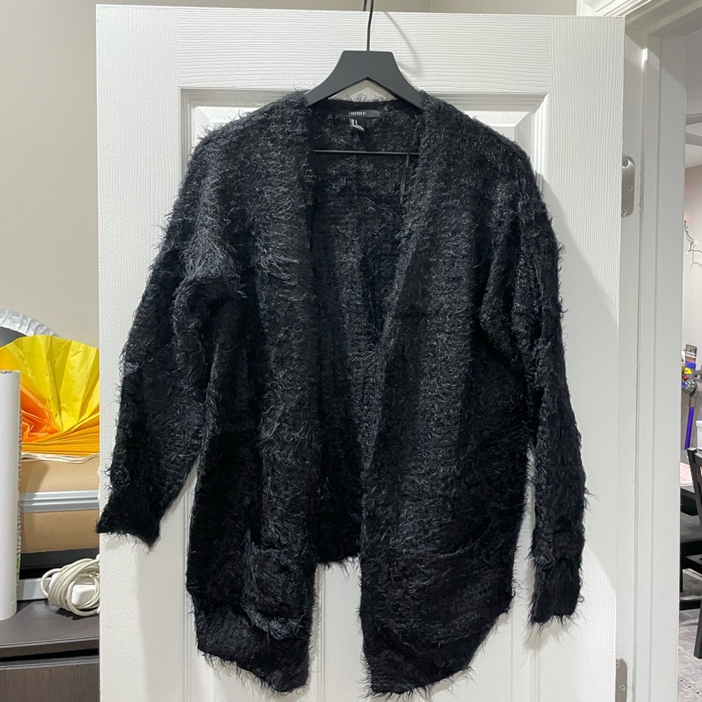 Forever 21 Eyelash Cardigan